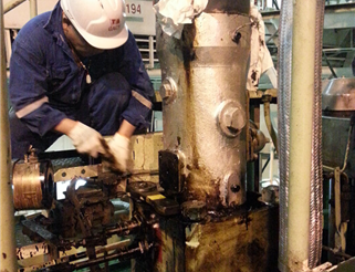 ME fuel oil pump overhaul